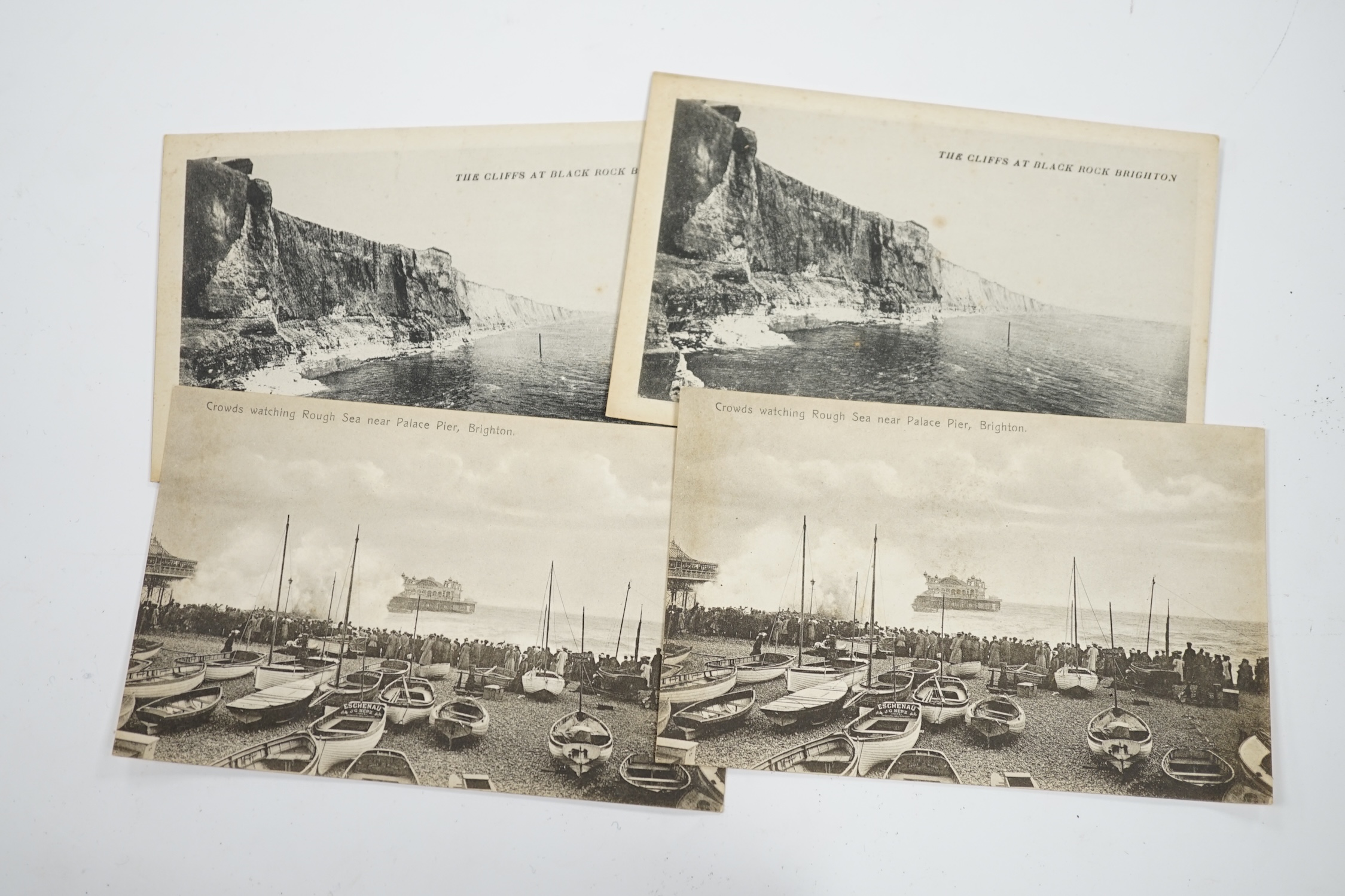 A large quantity of Brighton and Hove postcards, many duplicates. Condition - fair